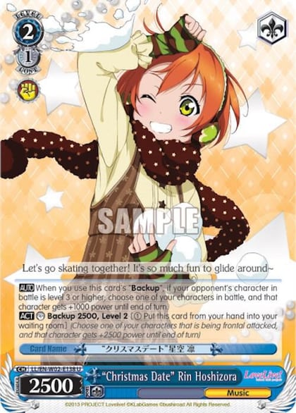 "Christmas Date" Rin Hoshizora, Love Live! DX Vol.2 LL/EN-W02-E138 U