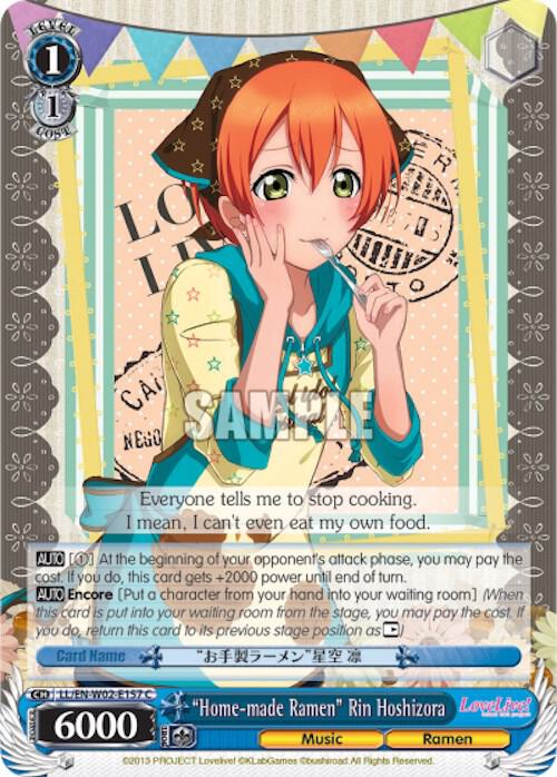 "Home-made Ramen" Rin Hoshizora, Love Live! DX Vol.2 LL/EN-W02-E157 C