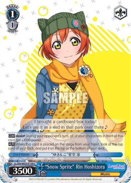 "Snow Sprite" Rin Hoshizora, Love Live! DX Vol.2 LL/EN-W02-E158 C