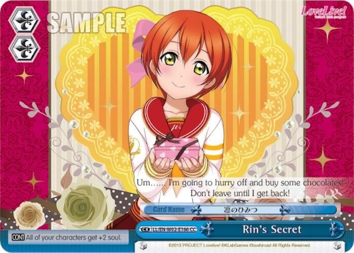 Rin's Secret, Love Live! DX Vol.2 LL/EN-W02-E166 CC