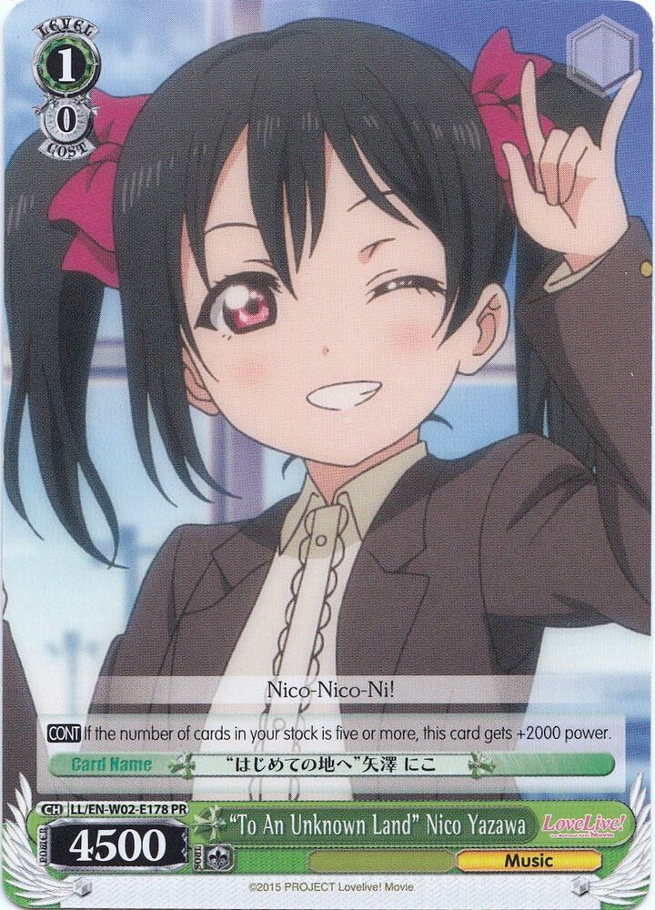 "To An Unknown Land" Nico Yazawa, Love Live! DX Vol.2 LL/EN-W02-E178 PR