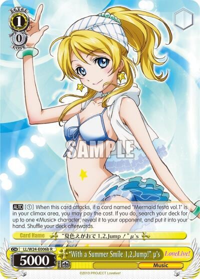 "With a Summer Smile 1,2,Jump!" u's (B), Love Live! LL/W24-E006b R