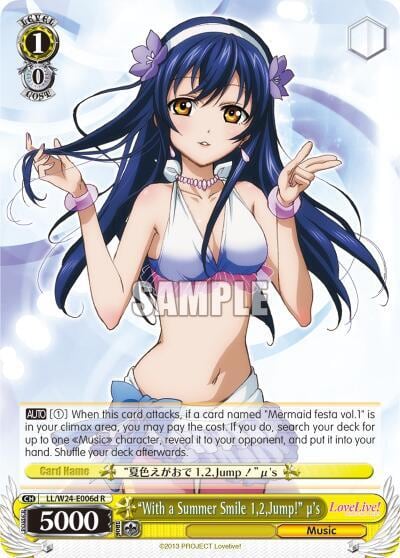 "With a Summer Smile 1,2,Jump!" u's (D), Love Live! LL/W24-E006d R