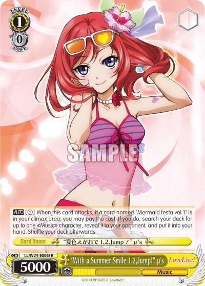 "With a Summer Smile 1,2,Jump!" u's (F), Love Live! LL/W24-E006f R