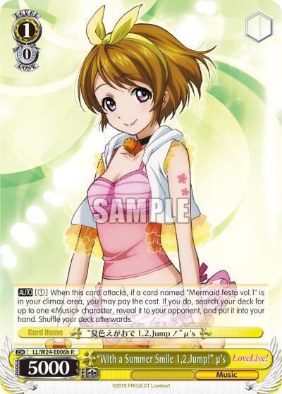 "With a Summer Smile 1,2,Jump!" u's (H), Love Live! LL/W24-E006h R