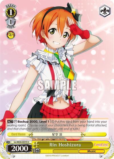 Rin Hoshizora, Love Live! LL/W24-E019 C