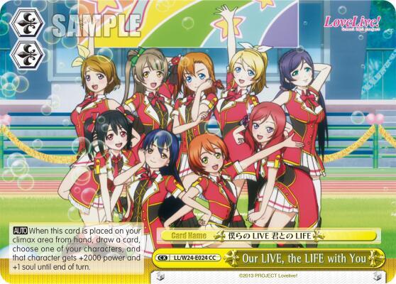 Our LIVE, the LIFE with You, Love Live! LL/W24-E024 CC