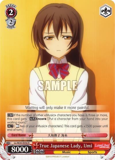 True Japanese Lady, Umi, Love Live! LL/W24-E056 R
