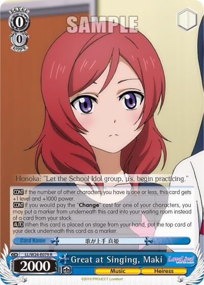 Great at Singing, Maki, Love Live! LL/W24-E079 R