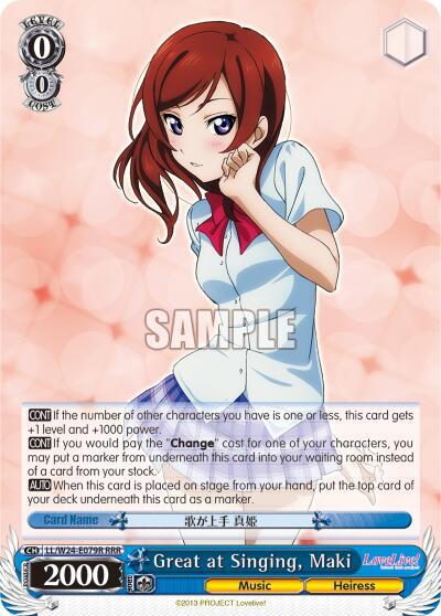 Great at Singing, Maki (RRR), Love Live! LL/W24-E079R RRR