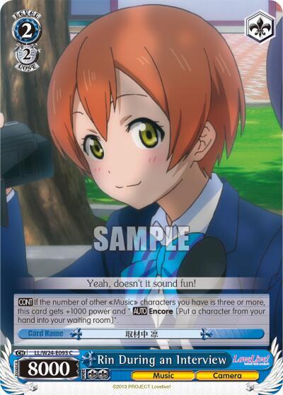 Rin During an Interview, Love Live! LL/W24-E093 C