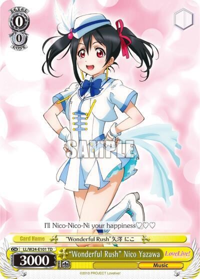 "Wonderful Rush" Nico Yazawa, Love Live! LL/W24-E101 TD