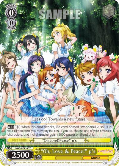 "Oh, Love & Peace!" u's, Love Live! LL/W24-E110 TD