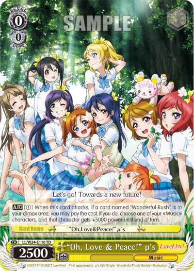 "Oh, Love & Peace!" u's, Love Live! LL/W24-E110 TD