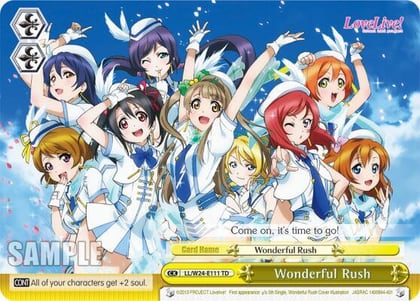 Wonderful Rush, Love Live! LL/W24-E111 TD