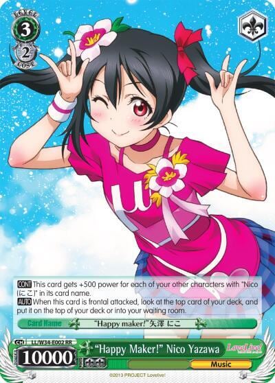 "Happy Maker!" Nico Yazawa, Love Live! Vol. 2 LL/W34-E002 RR