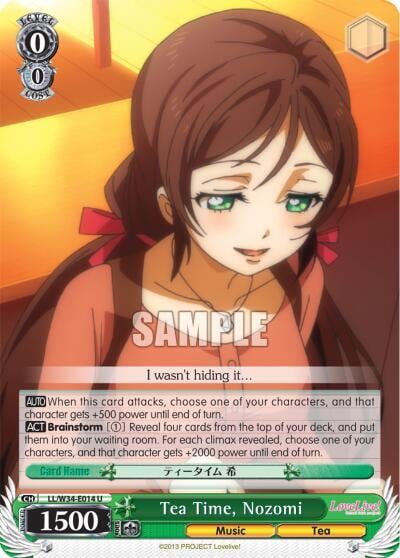 Tea Time, Nozomi, Love Live! Vol. 2 LL/W34-E014 U
