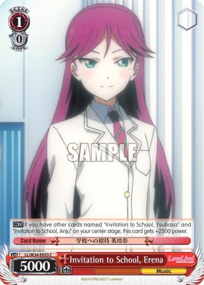 Invitation to School, Erena, Love Live! Vol. 2 LL/W34-E053 C
