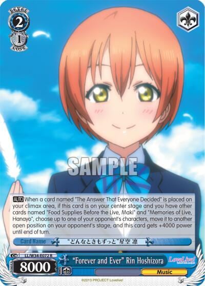 "Forever and Ever" Rin Hoshizora, Love Live! Vol. 2 LL/W34-E072 R