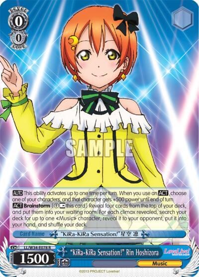 "KiRa-KiRa Sensation!" Rin Hoshizora, Love Live! Vol. 2 LL/W34-E078 R