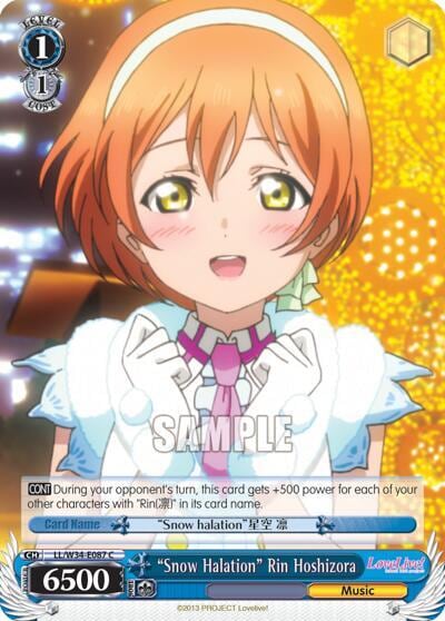 "Snow Halation" Rin Hoshizora, Love Live! Vol. 2 LL/W34-E087 C