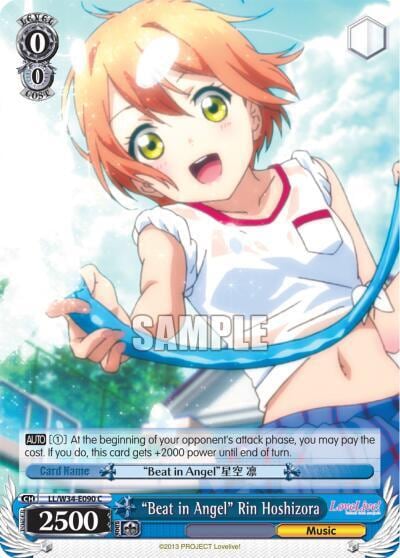 "Beat in Angel" Rin Hoshizora, Love Live! Vol. 2 LL/W34-E090 C