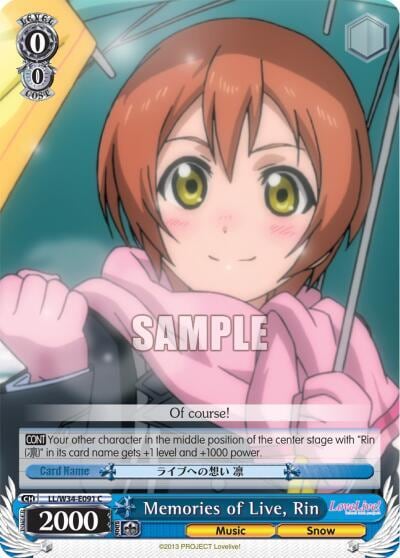 Memories of Live, Rin, Love Live! Vol. 2 LL/W34-E091 C