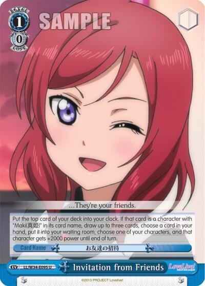 Invitation from Friends, Love Live! Vol. 2 LL/W34-E095 U