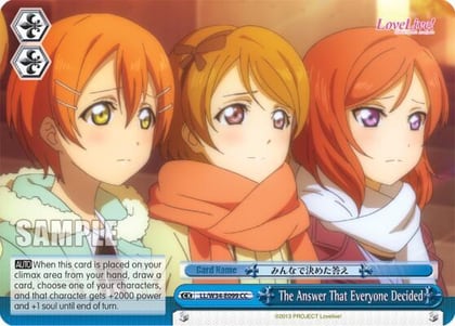 The Answer That Everyone Decided, Love Live! Vol. 2 LL/W34-E099 CC