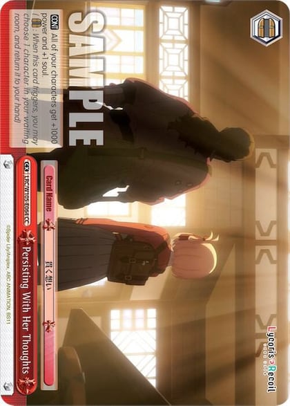 Persisting With Her Thoughts, Lycoris Recoil LRC/W105-E064 CC