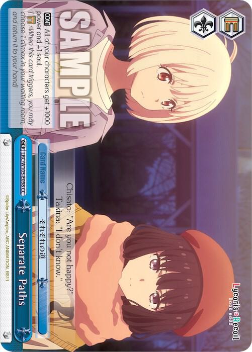 Separate Paths, Lycoris Recoil LRC/W105-E098 CC