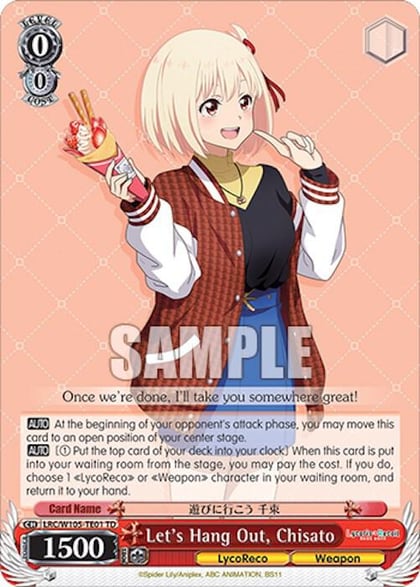 Let's Hang Out, Chisato, Lycoris Recoil LRC/W105-TE01 TD
