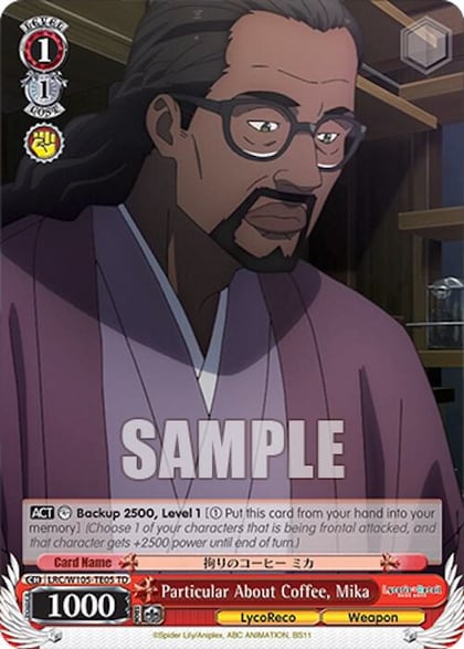 Particular About Coffee, Mika, Lycoris Recoil LRC/W105-TE05 TD