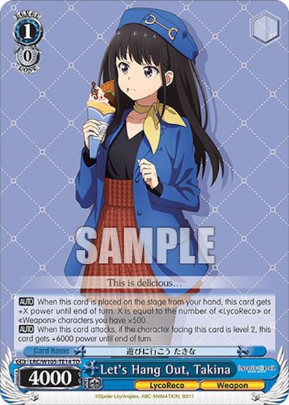 Let's Hang Out, Takina, Lycoris Recoil LRC/W105-TE14 TD