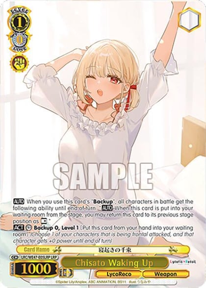Chisato Waking Up (LRP), Lycoris Recoil Premium Booster LRC-WE47-E05LRP LRP