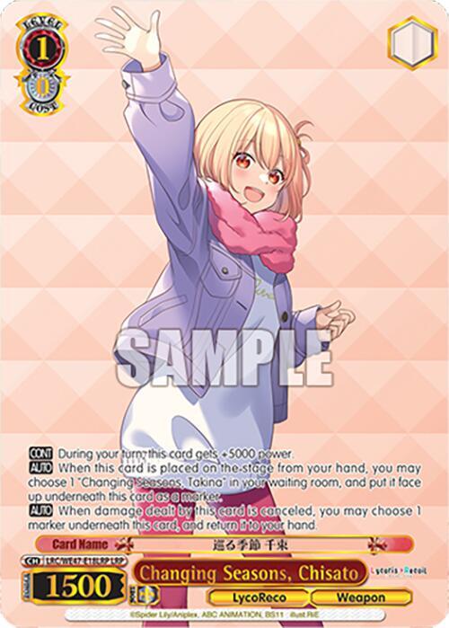 Changing Seasons, Chisato (LRP), Lycoris Recoil Premium Booster LRC-WE47-E18LRP LRP