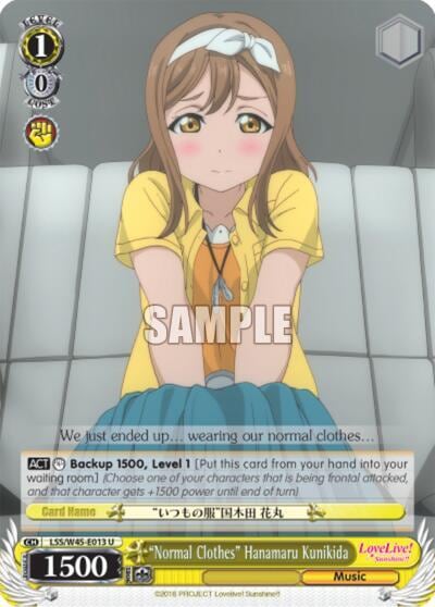 "Normal Clothes" Hanamaru Kunikida, Love Live! Sunshine!! LSS/W45-E013