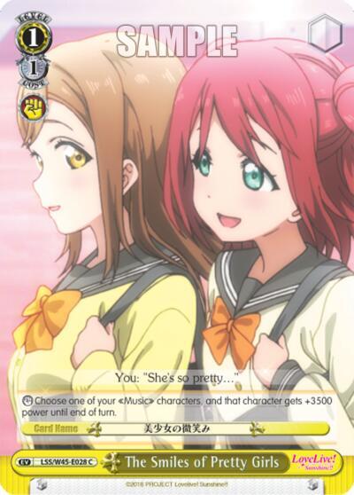 The Smiles of Pretty Girls, Love Live! Sunshine!! LSS/W45-E028 C
