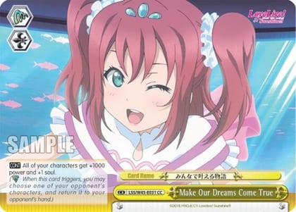 Make Our Dreams Come True, Love Live! Sunshine!! LSS/W45-E031 CC
