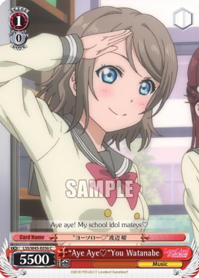 "Aye Aye"You Watanabe, Love Live! Sunshine!! LSS/W45-E056 C
