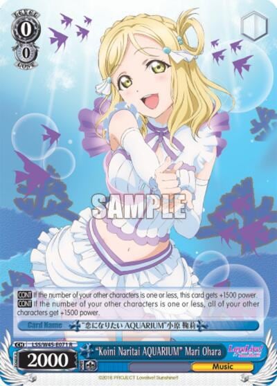 "Koini Naritai AQUARIUM" Mari Ohara, Love Live! Sunshine!! LSS/W45-E071 R