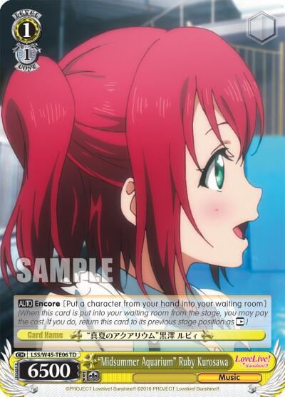 "Midsummer Aquarium" Ruby Kurosawa, Love Live! Sunshine!! LSS/W45-TE06 TD