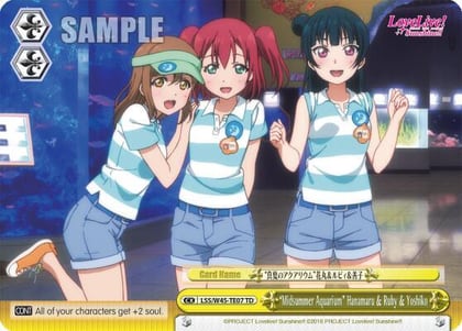 "Midsummer Aquarium" Hanamaru & Ruby & Yoshiko, Love Live! Sunshine!! LSS/W45-TE07 TD