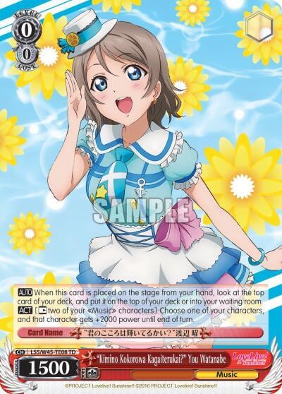 "Kimino Kokorowa Kagaiterukai?" You Watanabe, Love Live! Sunshine!! LSS/W45-TE08 TD