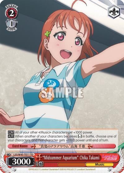 Midsummer Aquarium" Chika Takami, Love Live! Sunshine!! LSS/W45-TE11 TD