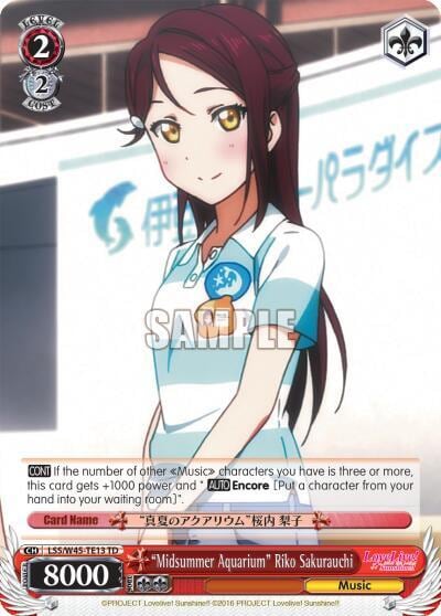 "Midsummer Aquarium" Riko Sakurauchi, Love Live! Sunshine!! LSS/W45-TE13 TD