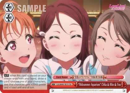 "Midsummer Aquarium" Chika & Riko & You, Love Live! Sunshine!! LSS/W45-TE15 TD