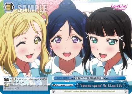 "Midsummer Aquarium" Mari & Kanan & Dia, Love Live! Sunshine!! LSS/W45-TE22 TD