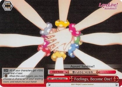 Feelings, Become One! (Parallel Foil), Love Live! Sunshine!! Extra Booster LSS/WE27-E36 C