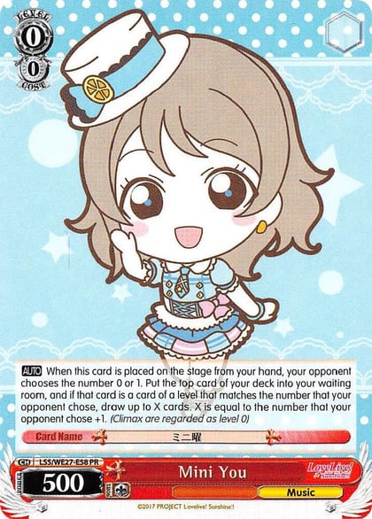 Mini You, Love Live! Sunshine!! Extra Booster LSS/WE27-E58 PR